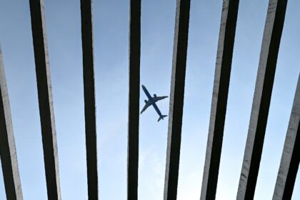 An airplane flies over Chennai in India in June. The aviation sector in India has grown at