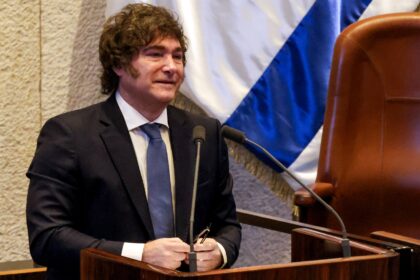 Argentina's President Javier Milei addresses Israeli parliament in Jerusalem