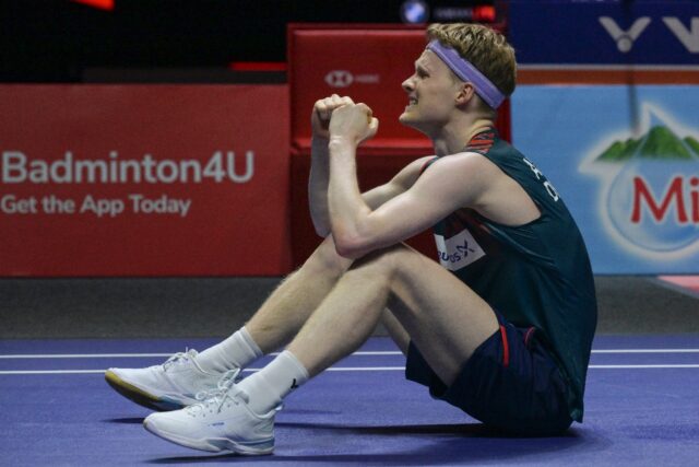 Badminton world number three Anders Antonsen clinched his first Indonesia Open title Sunda