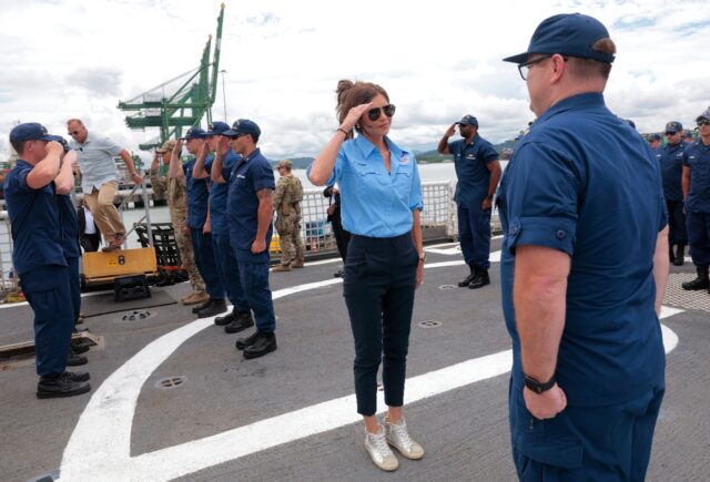 US Homeland Security Secretary Kristi Noem has pledged continued and increased US support