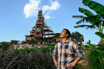 Chen Tianming refused to leave his village, which was mostly razed to build a tourist reso