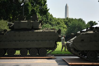 Dozens of tanks and armored vehicles will roll through Washington for Trump's military par