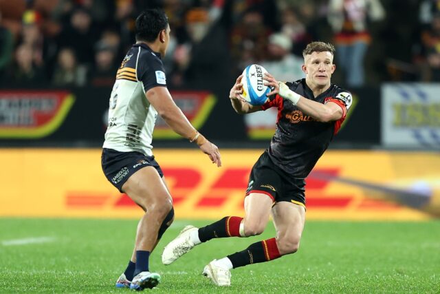 Fly-half Damian McKenzie scored 22 points as the Waikato Chiefs defeated the ACT Brumbies