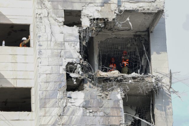 Iran unleashed a missile barrage on Israeli cities Monday after Israel hit deep inside the