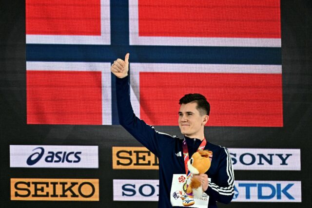 Jakob Ingebrigtsen claimed the 1,500m and 3,000m world indoor titles right before the open