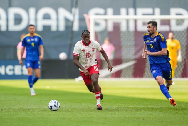 Jonathan David scored a brace for Canada in a 4-2 friendly win over Ukraine