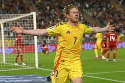 Kevin De Bruyne scored Belgium's winner in a 4-3 victory over Wales