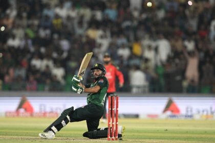 Mohammad Haris hammered seven sixes and eight fours in his unbeaten 107 which marked his m