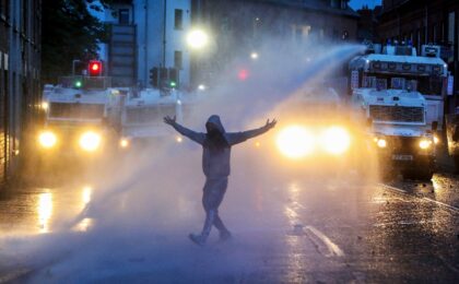 Three nights of unrest had already hit Ballymena, leaving a trail of damage, with 41 polic