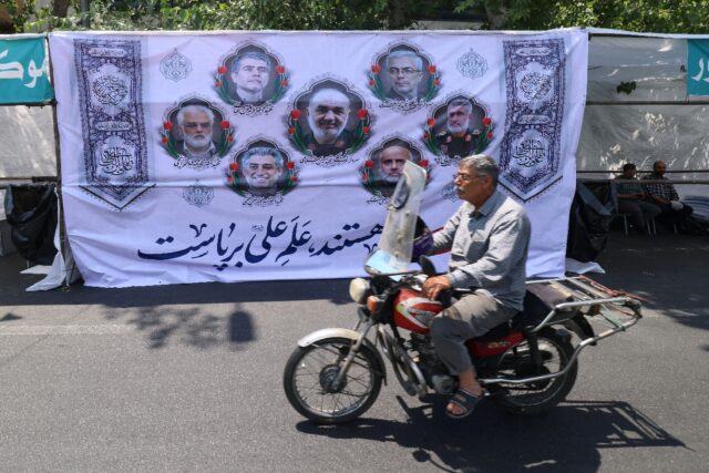 Portraits of Iranian military generals and nuclear scientists killed in Israel's attack ea