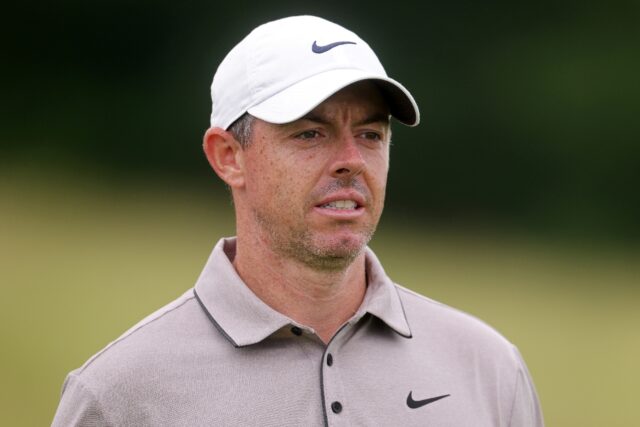 World number two Rory McIlroy of Northern Ireland ended a run of six major rounds without