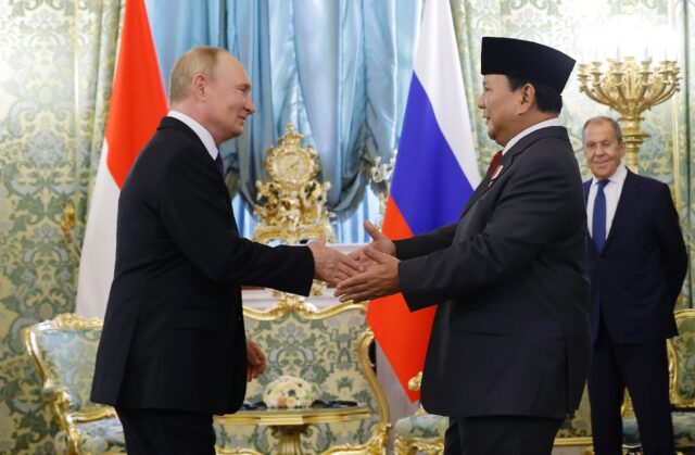 Russia's President Vladimir Putin met Indonesian counterpart Prabowo Subianto last year
