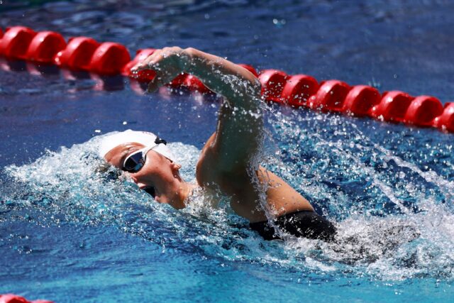 Summer McIntosh claimed her third world record of the Canadian Swimming Trials with victor
