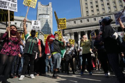 Thousands took to the streets of New York City to protest recent raids by Immigration and