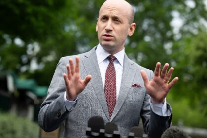 Trump advisor Stephen Miller regularly duels with the press outside the West Wing