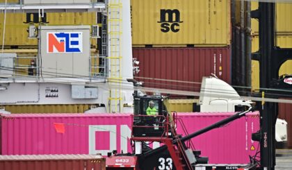 The United States logged a trade deficit of $61.6 billion in April, the same month that Pr