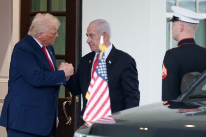 US President Donald Trump has called the corruption trial against Israeli Prime Minister B