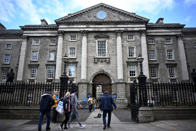 A general view of Trinity College in Dublin
