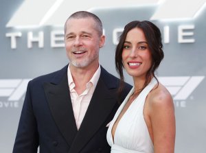 Brad Pitt, girlfriend Ines de Ramon step out at 'F1' premiere
