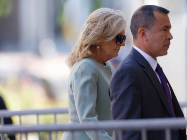 Anthony Bernal and Jill Biden First lady Jill Biden and her senior advisor Anthony Bernal (R) arrive to the J. Caleb Bog