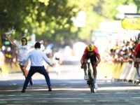 WATCH: Security Guard Takes Out Anti-Israel Protester at Tour de France
