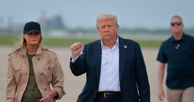 Donald, Melania Trump Meet with Grieving Families in Texas