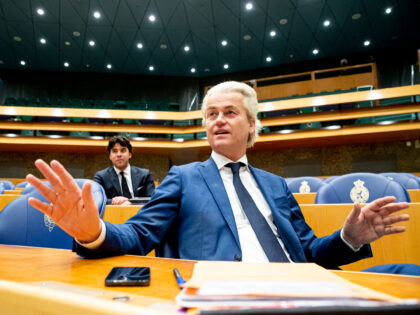 THE HAGUE, NETHERLANDS - APRIL 1: PVV leader Geert Wilders is seen during the debate about