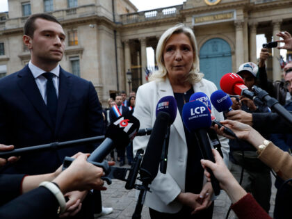 PARIS, FRANCE - OCTOBER 19: French far-right party Rassemblement National (RN) leader and