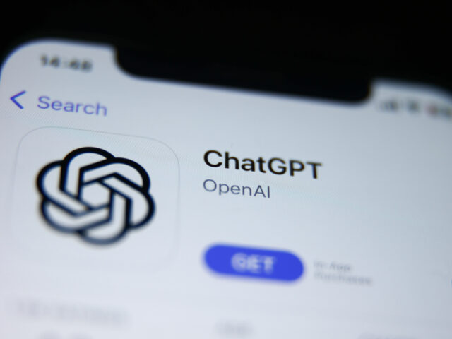 ChatGPT icon displayed on a phone screen is seen in this illustration photo taken in Krako