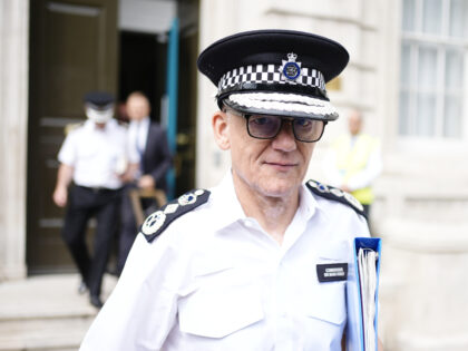 Metropolitan Police Commissioner Sir Mark Rowley leaving Downing Street, central London af