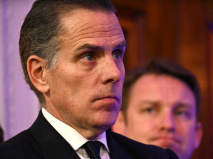 Hunter Biden, son of US President Joe Biden, attends a Hanukkah holiday reception in the E