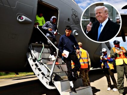 CORTES, HONDURAS - JANUARY 31: Deported migrants arrive from US in a military plane at Ram