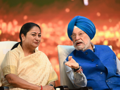New Delhi, India – April 28: Delhi Chief Minister Rekha Gupta with Union Minister Hardee