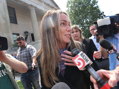 Dedham, MA - June 13: Karen Read leaves Norfolk Superior Court after the jury began delibe