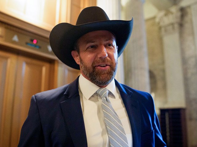 Senator Markwayne Mullin, a Republican from Oklahoma, speaks to members of the media durin