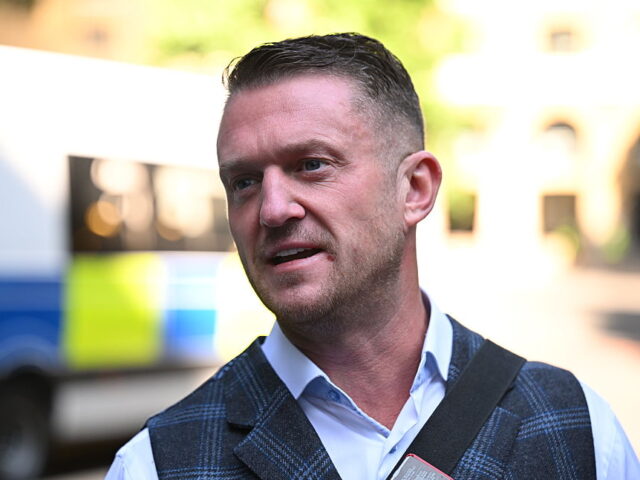 Tommy Robinson Attends Pre-trial Hearing For Harassment Court Case LONDON, ENGLAND - JULY 03: Stephen Yaxley-Lennon, also known as Tommy Robinson, arrives at