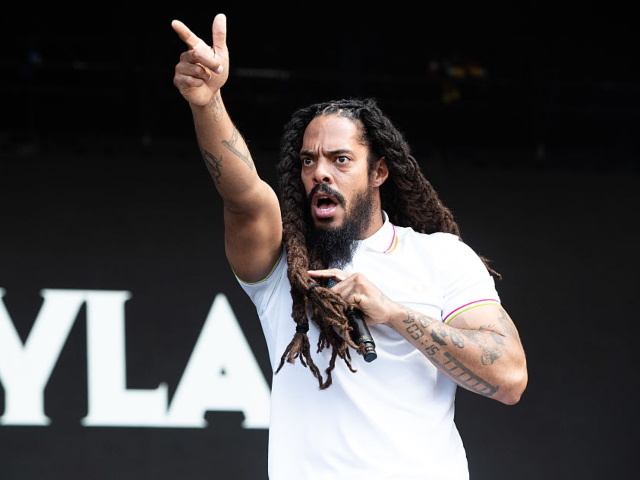 GettyImages-2222667417 GLASTONBURY, ENGLAND - JUNE 28: Bobby Vylan of Bob Vylan performs during day four of Glast