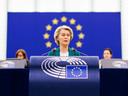 08 July 2025, France, Straßburg: Ursula von der Leyen (CDU), President of the European Co