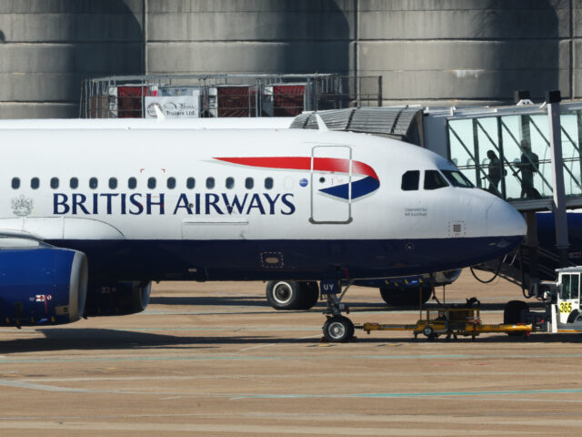 British Airways plane is seen at London Gatwick Airport in Crawley, Great Britain on July