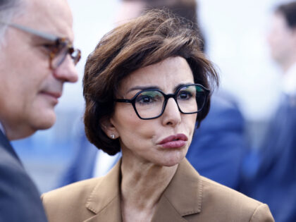 French Culture Minister Rachida Dati arrives to attend the annual Bastille Day military pa