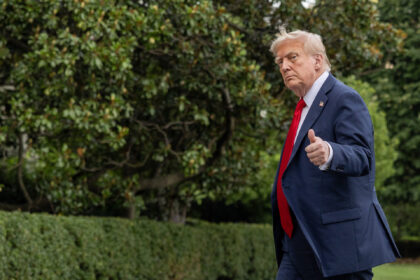 WASHINGTON, DC - JULY 13: U.S. President Donald Trump walks into the White House on July