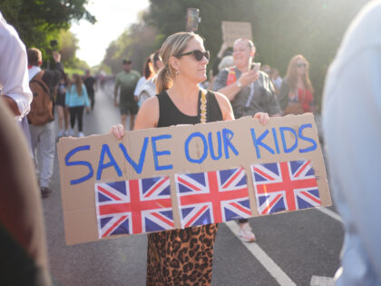 Protesters walking near the Bell Hotel in Epping, Essex. There have been a number of demon