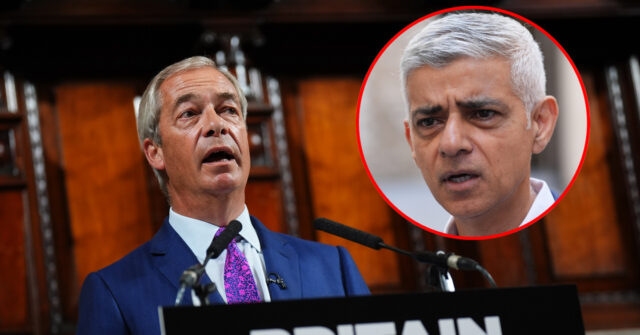 'Coward' Sadiq Khan Refuses to Debate Nigel Farage on London Crime