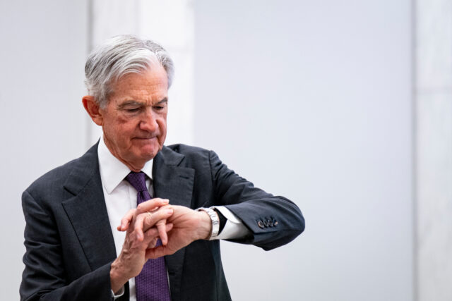 Federal Reserve Board Meeting Jerome Powell, chairman of the US Federal Reserve, during the Federal Reserve Integrated R
