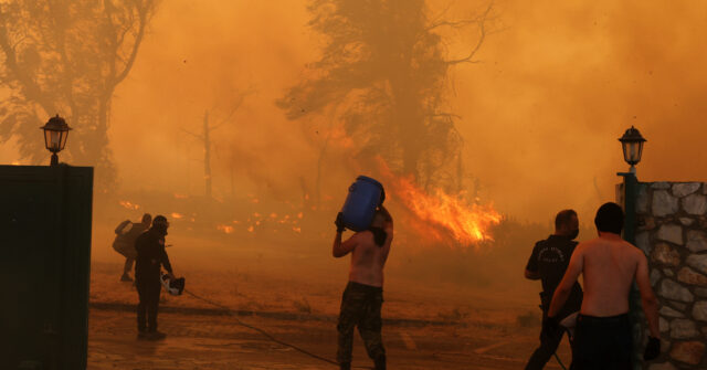 Wildfires in Greek Capital Athens Spark Evacuations of Residents