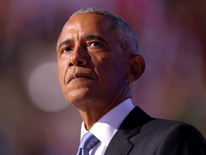Former US President Barack Obama speaks on the second day of the Democratic National Conve