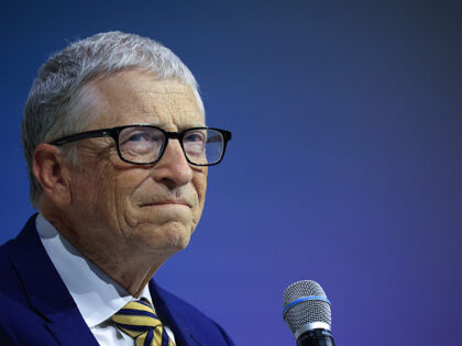 Bill Gates, co-chairman of the Bill and Melinda Gates Foundation, during the Federation of