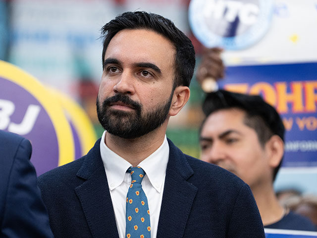 Zohran Mamdani at a union rally in Midtown July 2, 2025, in Manhattan, New York. (Barry Wi