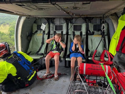 Texas National Guard rescues girls who were missing in the Independence Day Flood in the H