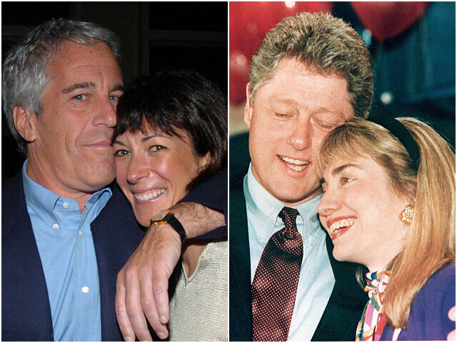 Jeffrey-Epstein-Ghislaine-Maxwell-05-Bill-and-Hillary-Clinton-92-getty Jeffrey Epstein and Ghislaine Maxwell / Bill and Hillary Clinton